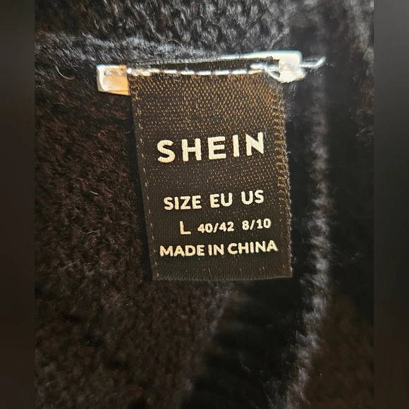 Shein Soft V-Neck Open Knit Sweater - Picture 5 of 6